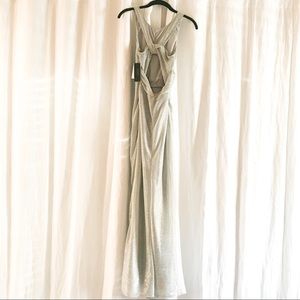 NWT Laundry by Shelli Segal dress silver